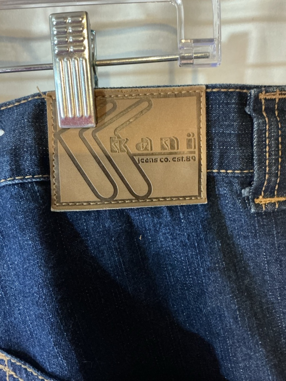 Kani Jeans W38 L33 Dark Wash Carpenter Style Denim 100% Cotton - Picture 8 of 8